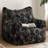 Retro bamboo leaf bean bag single sofa