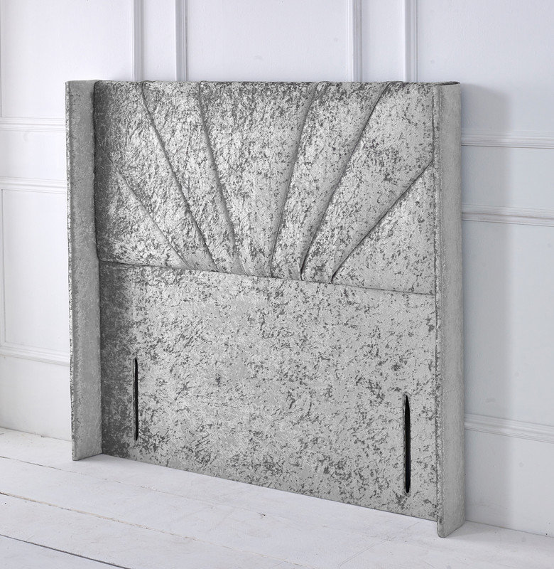 Upholstered Headboard, Super King (6'), Silver