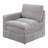 Contemporary 6Pc Set Modular Sectional Set 2X One Arm Chair / Wedge 2X Armless Chairs 2X Ottomans Morgan Fabric Plush Living Room Furniture