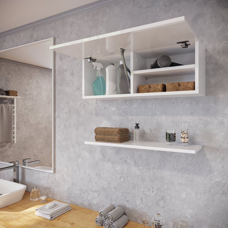 Blake-Alexander Bathroom Cabinet, High Gloss White