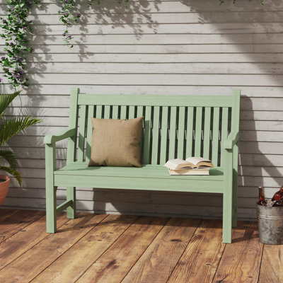 Zorria Outdoor Bench Garden Bench, 2-Person Poly Lumber Patio Bench, All-Weather Outdoor Bench That Never Rot, Memorial Bench, Suit for Garden, Porch by Red Barrel Studio
