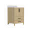 Ensemble de meuble-lavabo simple autoportant 24 po Aura avec plateau et dosseret en marbre d'ingénierie Aura-365611728