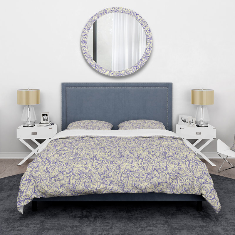 Petruna Microfiber Duvet Cover Set, King Duvet Cover + 2 King Shams