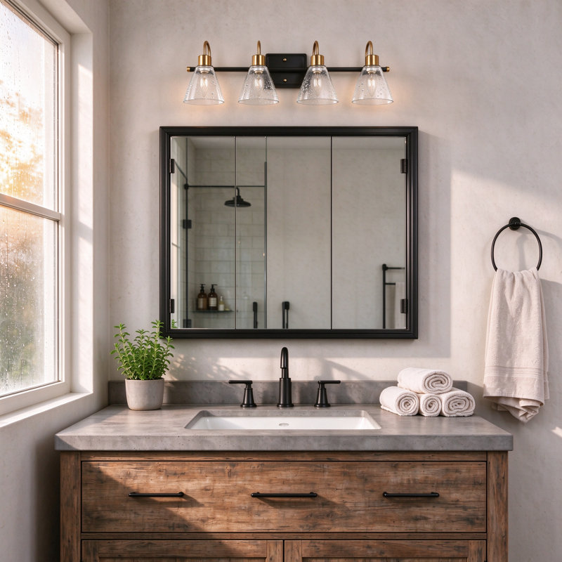 4-Light Dimmable Modern Vanity Light 