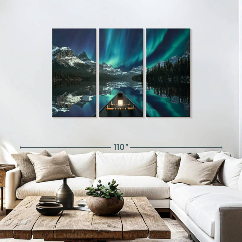 Ciel Alvord Maligne, lac Aurore, H 48 po x l 74 po