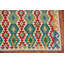 Tapis oriental géométrique en laine Kilim 6 x 8