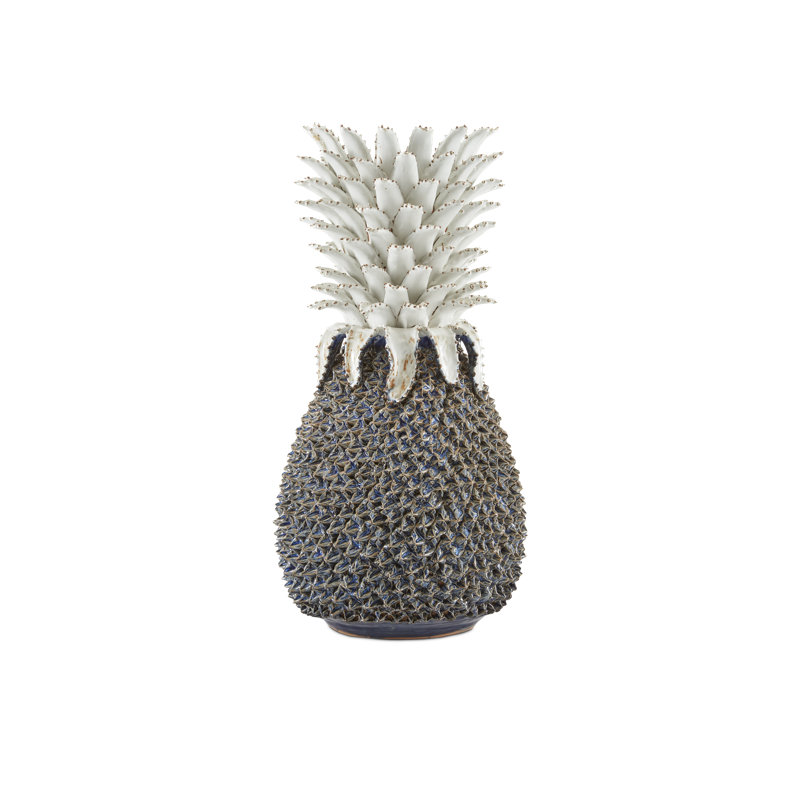 Waikiki Pineapple Sculpture, 21" H x 10.75" W x 10.75" D