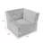 Berlare Upholstered Compression Beige Corduroy Modular Singler Corner Accent Chair – Fully Compressed, No Assembly Required-215812945