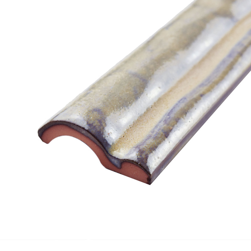 Antic Special 6" x 2" Glossy Ceramic Mudcap Tile Trim in Pergamon