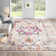 Christa Oriental Fuchsia/Ivory Area Rug