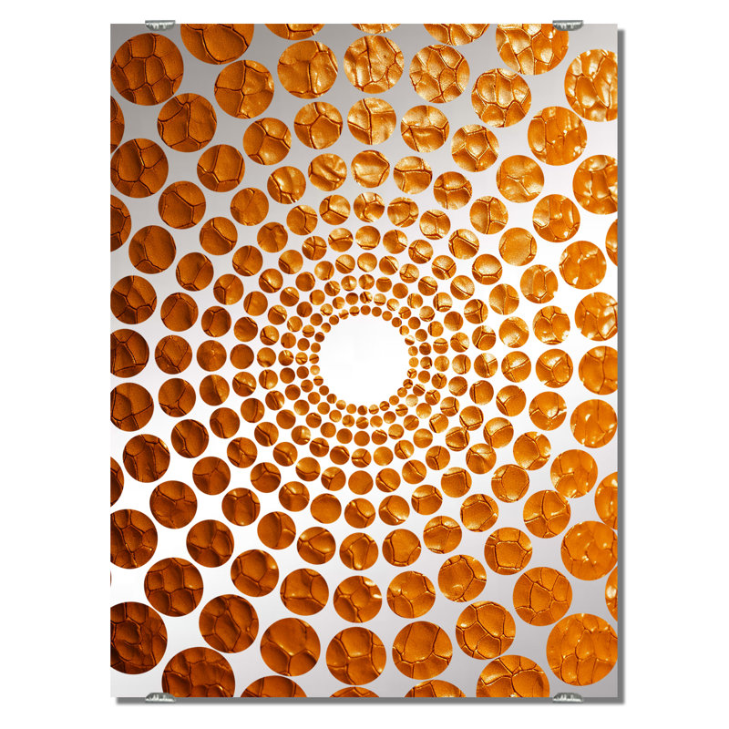 Becer - Miroir mural à collage abstrait, 32 po x 24 po