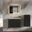 Meuble-lavabo simple avec comptoir de lavabo intégré-2049523754
