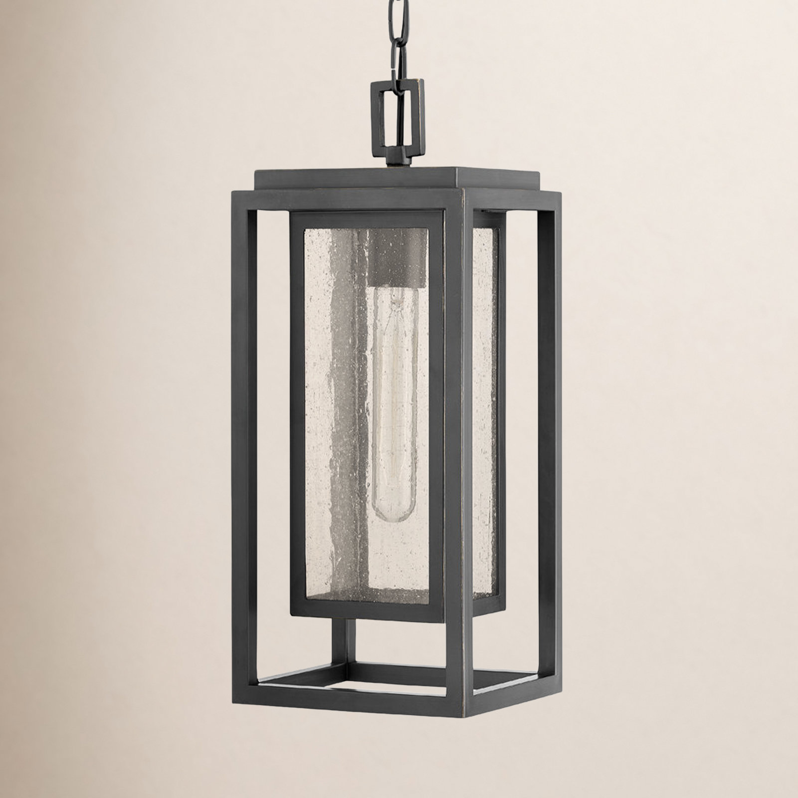 Natalina Outdoor Hanging Lantern, Oil Rubbed Bronze
