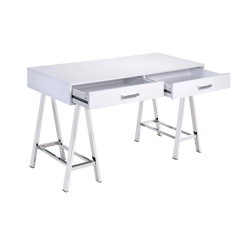 Bureau Genoveva, Blanc, 32" H x 54" W x 24" D