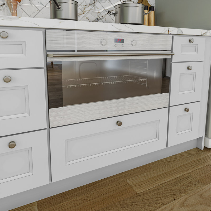 Base pour armoire à micro-ondes, Blanc Newport