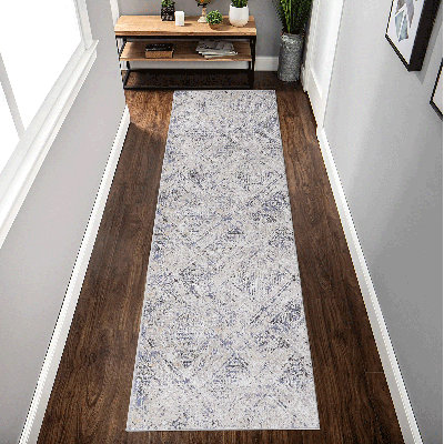 Tapis bleu / gris / géométrique NAAR Payas