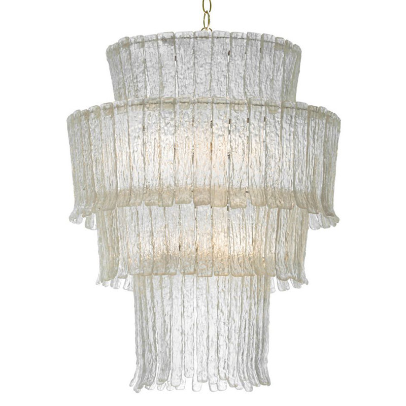 Gisele 4-Light Tiered Chandelier, Silver