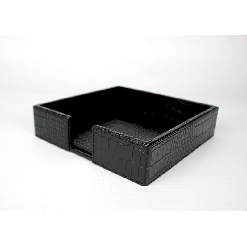 Faux Leather Flat Napkin Holder