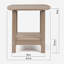 Deerfiled Rectangular Outdoor Side Table , 35.5cm cm W 45.5cm cm D-1791093985