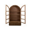 Armoire 2 tiroirs et 2 portes vitrées Ithzel
