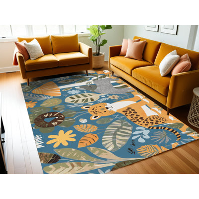 Tapis pour enfants 6 animaux Ginza