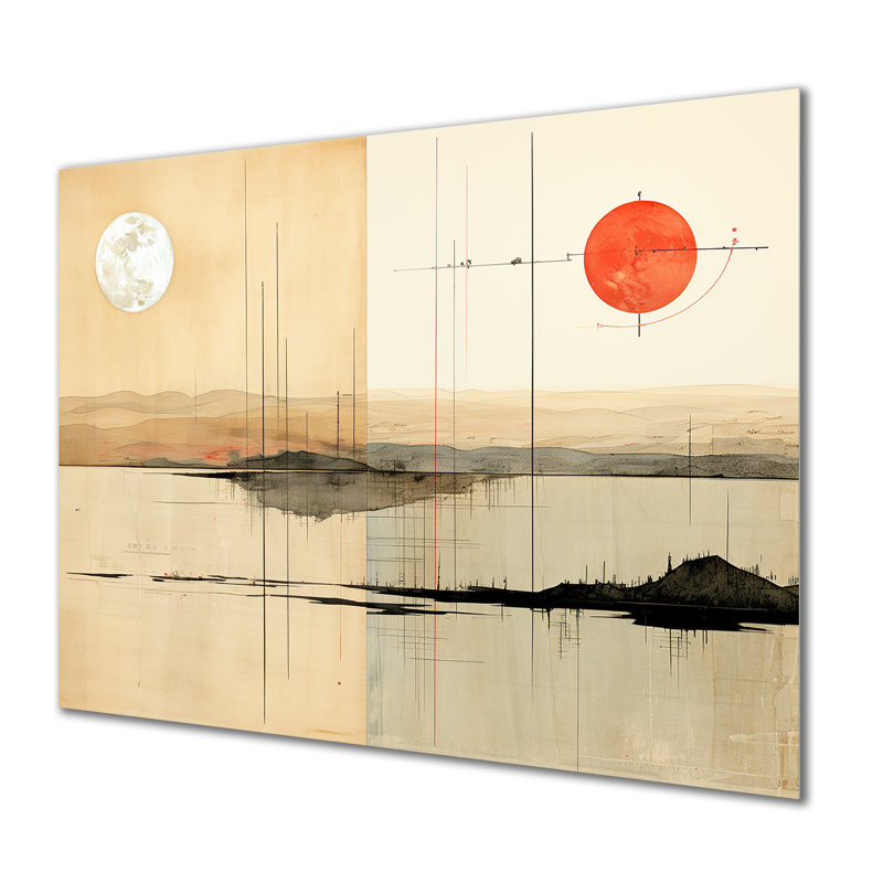 «Transcendent Mountain Abstract Collages II», art mural en métal abstrait Collages MT131743, H 12 po x l 20 po x P 1 po