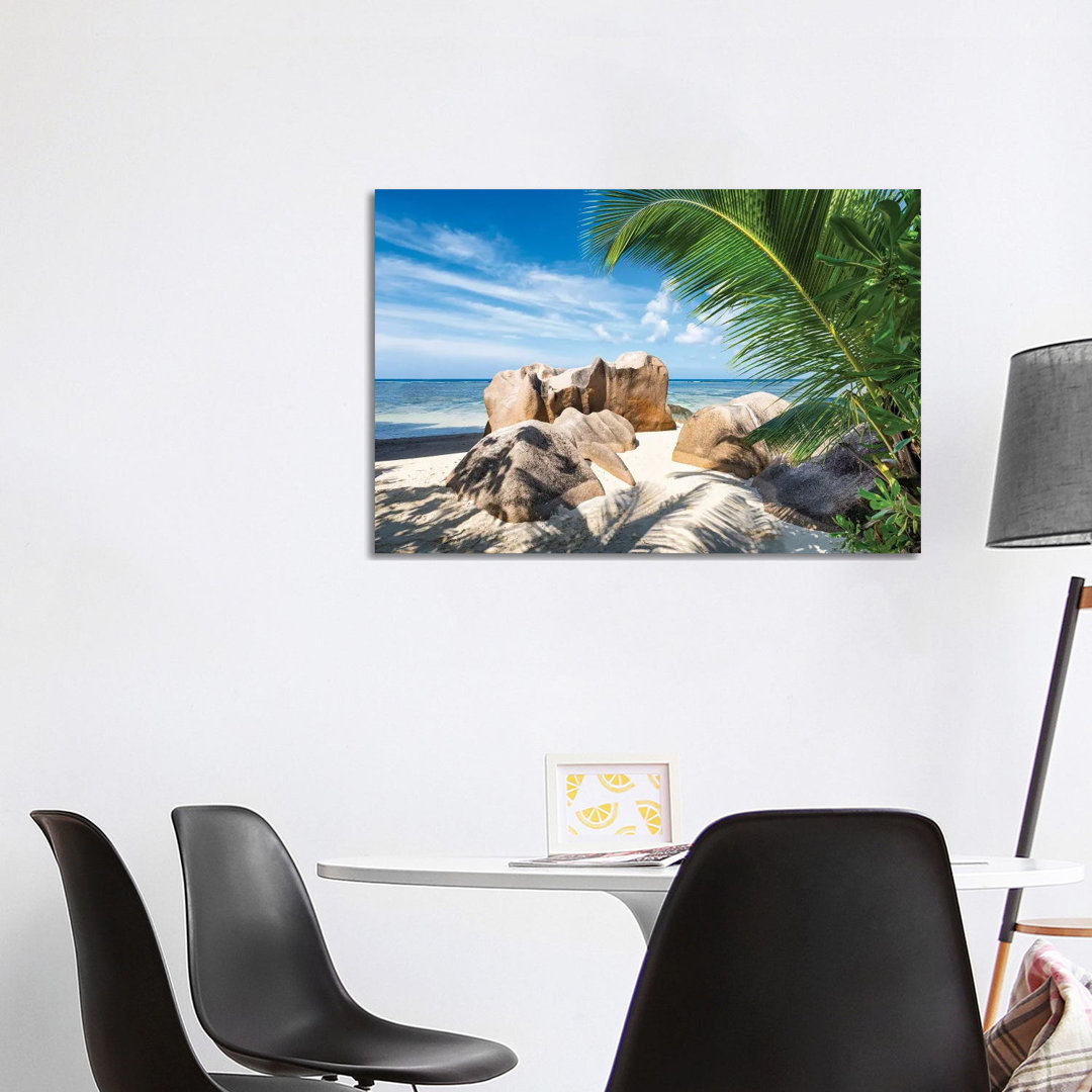 Anse Source D'Argent, La Digue, Seychelles by Jan Becke - Wrapped Canvas Print