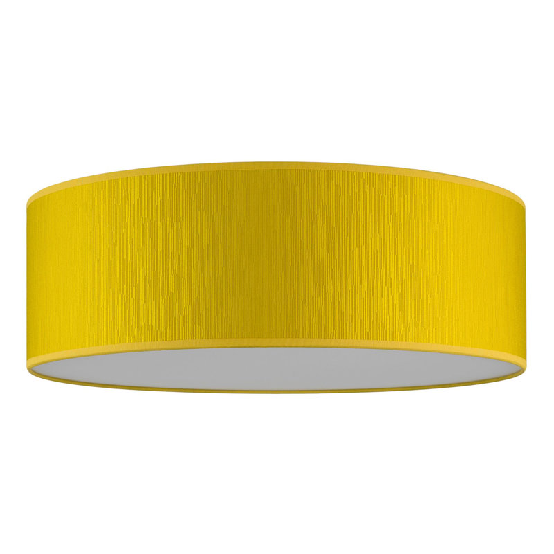 Doce Fabric Flush Mount, Mustard, 20cm H x 45cm W x 45cm D