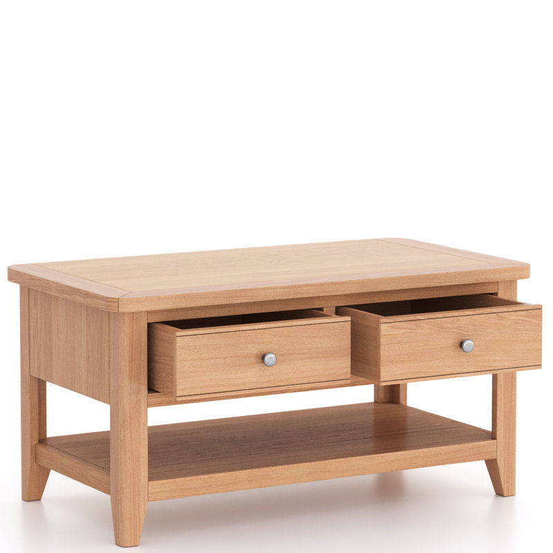 Emiline Four Leg Coffee Table with Storage