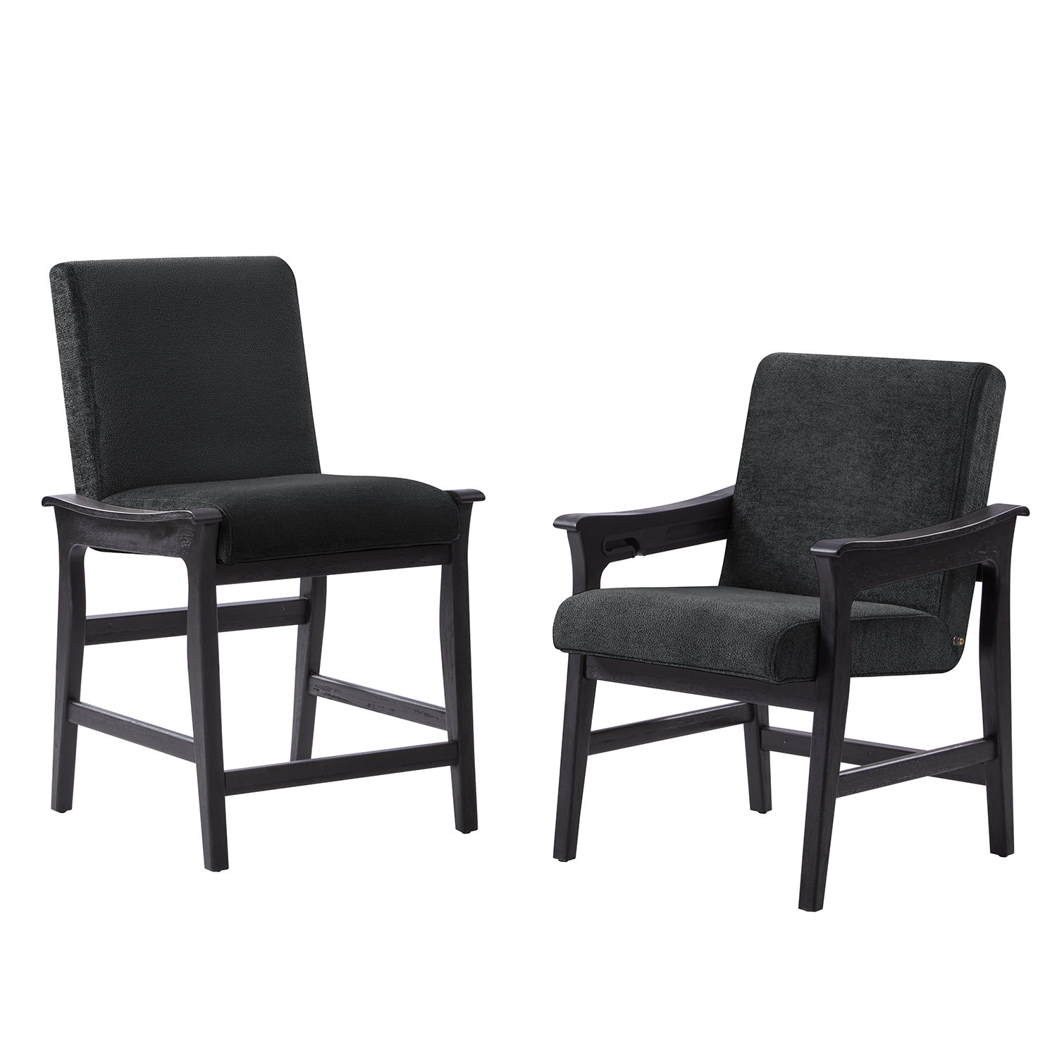 Oliver Rabihah Modern Upholstered Dining Chair With Convertible