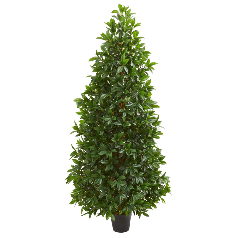 5 pi Arbre artificiel topiaire conique Bay Bay résistant aux rayons UV (intérieur / extérieur)