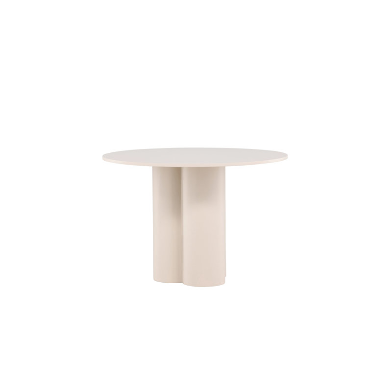 Daniellah Round Dining Table, Beige