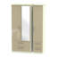 Yvette 3 Door Manufactured Wood Wardrobe-18860442-23704038