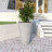 Steveda Modern Tall Tapered Round Fiberstone Planter – Handmade MGO Clay Plant Pot with Drainage Holes for Indoor & Outdoor Use-1761682617-1761682614