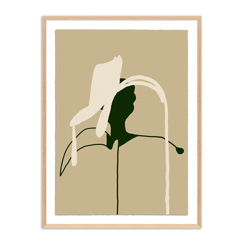 Stems 4 Print by Fox Print, Black Single Picture Framed, 32" H x 24" W x 1.5" D