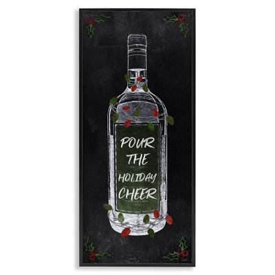 «Pour Holiday Cheer Bottle» par Natalie Carpentieri