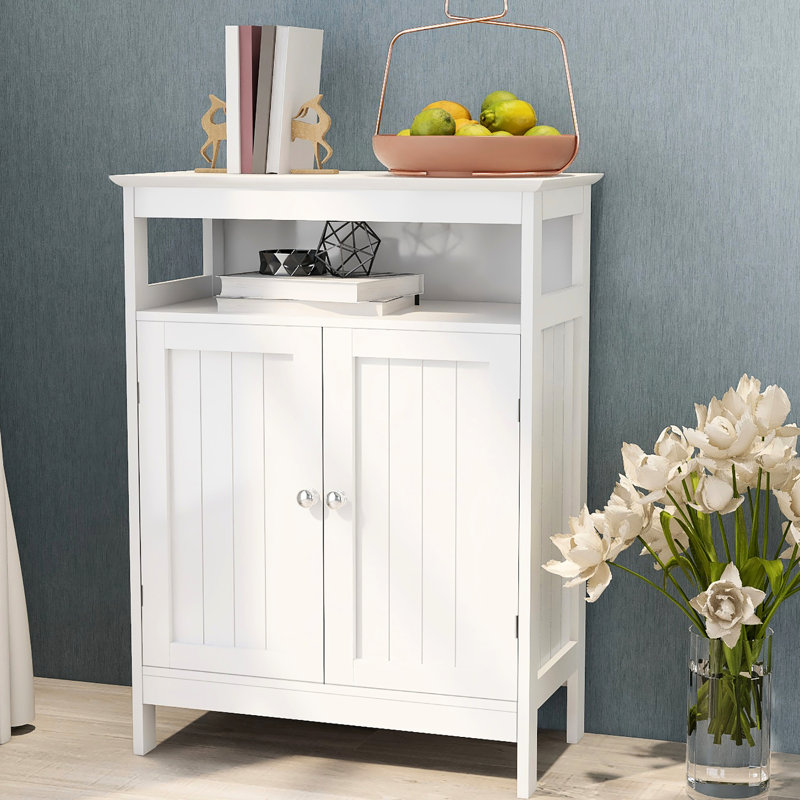 Armoire de salle de bain - Blanc, portes à double volet, résilientes, finition, grand espace de rangement, instructions d'assemblage faciles, peinture lisse de qualité E1, beaucoup de rangement, étapes simples
