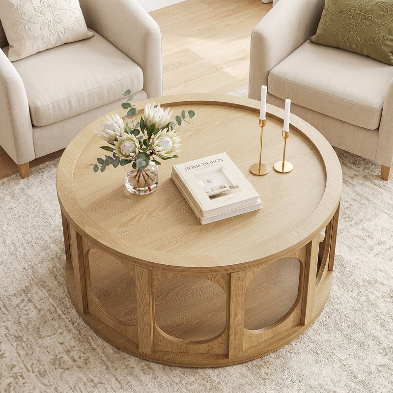 Table basse 31,5 "moderne avec rangement ouvert