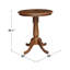 Ensemble de table ronde 3 pièces à hauteur de comptoir Dhar-1642469029