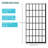 Matte Black Fixed Shower Door 38" W X 72" H - Single Panel, Versatile Bathroom Choice Panel 38"x72" Functionality And Elegance Combined,