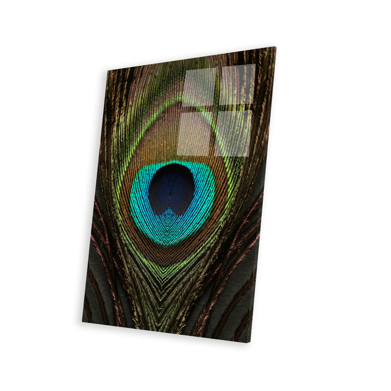 «Peacock Feather Symmetry I» par Alyson Fennell