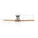 52'' Smart Solid Wood Ceiling Fan With Remote, Light Kit IncludedWorks With Google Assistant And Amazon Alexa,Siri Shortcut.