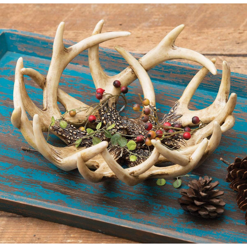 Plateau décoratif en bois de style chalet en bois
