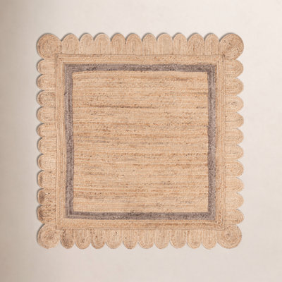 Inaki Hand-Woven Geometric Jute Rug