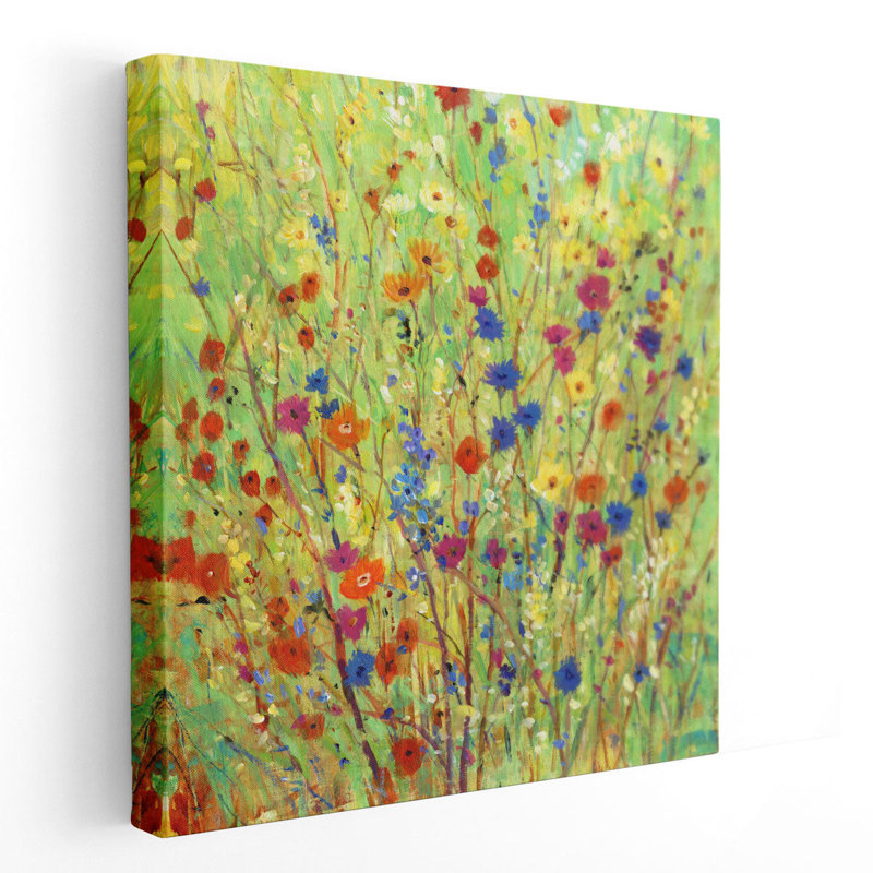 «Wildflower Patch II», reproduction d'art sur toile, H 16 po x l 16 po