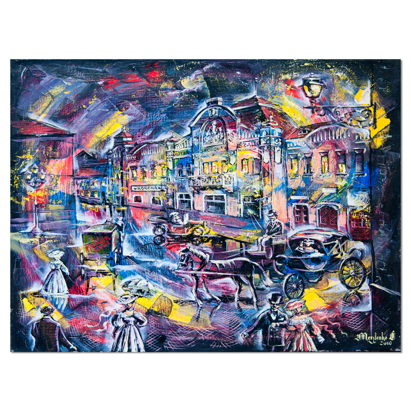 Reproduction d'art sur toile «Abstract», H 30 po x l 40 po