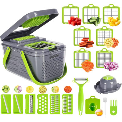 Hachoir à légumes Miibox avec récipient 22-en-1