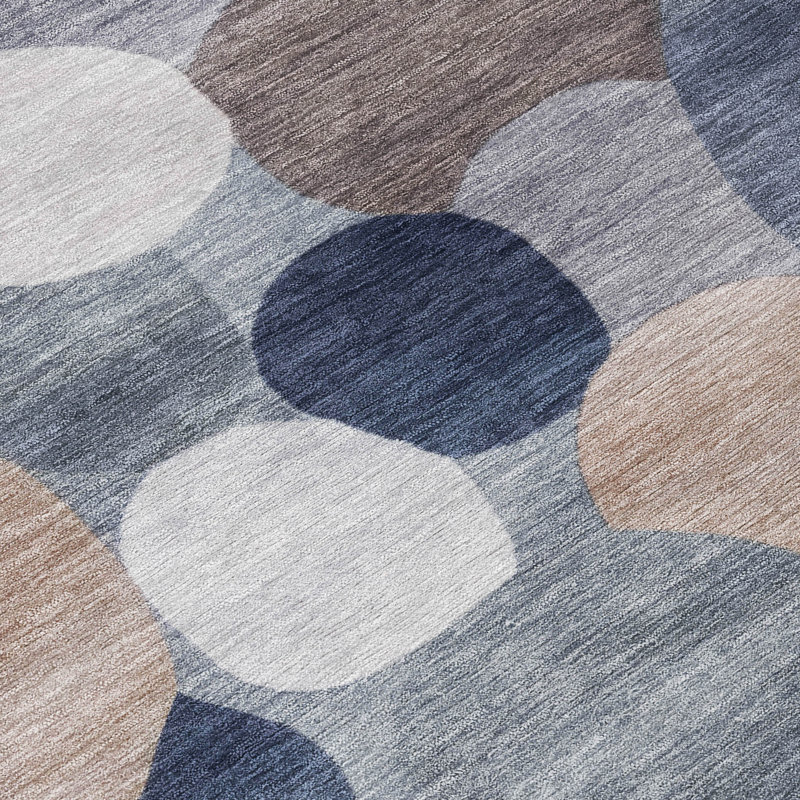 Machine Washable Indoor/Outdoor Jozwiak ACN2375 Geometric Rug, Rectangle 10' x 14'