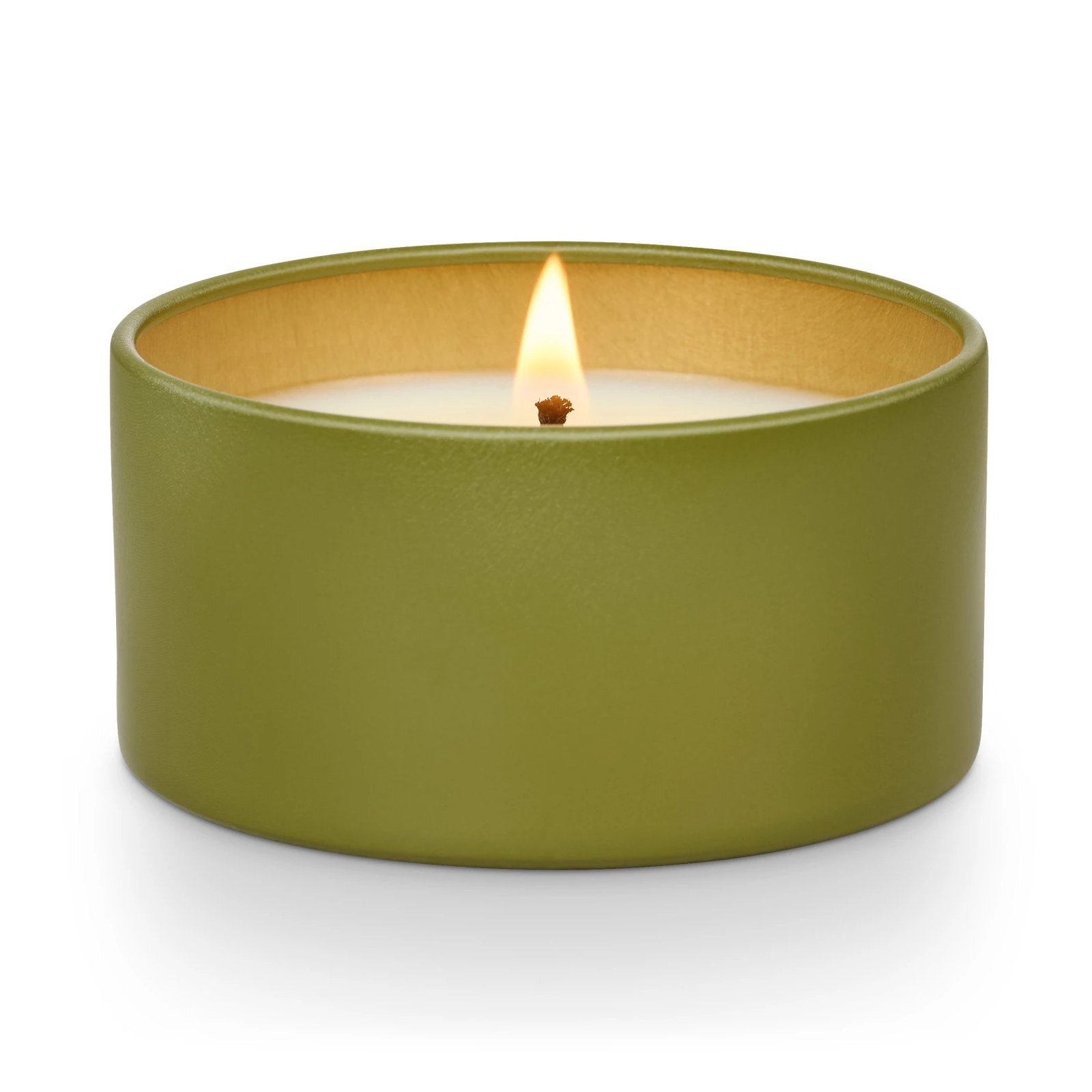 ILLUME Verde Ceramic Candle, Tin with Cork Lid