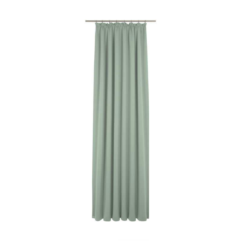Marybel Room Darkening Single Curtain Panel, 132W x 225D cm, Mint